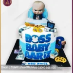Custom Boss Baby Cake with Cookies & Cash Design in Lahore