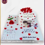 Memorable & Romantic Husband Birthday Red Hearts Special Cake in Lahore