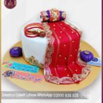 Customized Bright Dholki Theme Celebration Cake in Lahore