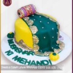 Custom Dholki Style Cake for Weddings in Lahore
