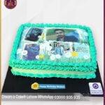 Unique Green Theme Picture Cake for Birthdays in Lahore