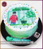 Customized Green Theme Picture Cake for Kids Birthday in Lahore - Image 3