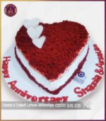 Red Velvet Heart Cake for Special Moments in Lahore