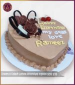 Classic Chocolate Heart Shaped  Cake in Lahore - Image 2