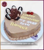 Classic Chocolate Heart Shaped  Cake in Lahore - Image 3
