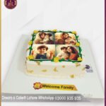 Customized Family Photo Cake for Special Occasions in Lahore