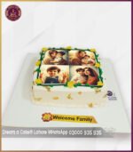 Customized Family Photo Cake for Special Occasions in Lahore