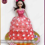 Customized Barbie Theme Cream Cake in Lahore