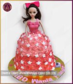 Customized Barbie Theme Cream Cake in Lahore