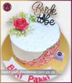 Elegant Floral Peach Pattern Cake in Lahore - Image 4
