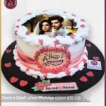 Beautiful Nikkah Ceremony Picture Cake in Lahore