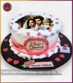 Beautiful Nikkah Ceremony Picture Cake in Lahore