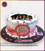 Beautiful Nikkah Ceremony Picture Cake in Lahore - Image 2