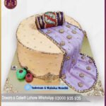 Celebrate Mehndi Events with Dholki Theme Cake in Lahore