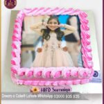 Beautiful Pink Birthday Theme Picture Cake in Lahore