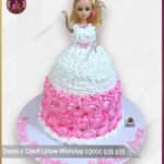 Princess Style Doll Birthday Celebration Cake in Lahore