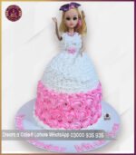 Princess Style Doll Birthday Celebration Cake in Lahore - Image 2