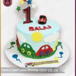 Custom Cars Cake for Baby’s First Birthday in Lahore
