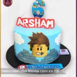 Customized Roblox Birthday Cake for Kids in Lahore