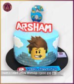 Customized Roblox Birthday Cake for Kids in Lahore