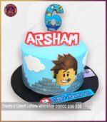 Customized Roblox Birthday Cake for Kids in Lahore - Image 2