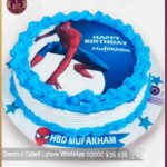 Custom Spiderman Picture Birthday Cake in Lahore