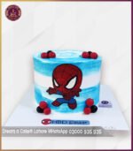 Customized Baby Spiderman Birthday Cake in Lahore