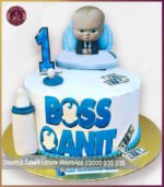Customized Boss Baby 1st Birthday Cake in Lahore
