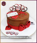 Forever Yours Anniversary Calendar Cake in Lahore