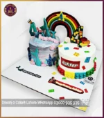Double Delight Mermaid And Lego Theme Cake in Lahore - Image 3