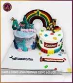 Double Delight Mermaid And Lego Theme Cake in Lahore - Image 4