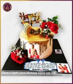 Romantic Rose Garden Anniversary Cake in Lahore