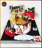 Romantic Rose Garden Anniversary Cake in Lahore - Image 2