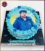 Sky Blue Personalized Picture Cake for Boy's Birthday in Lahore