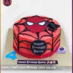 Spiderman Action Theme Cake for Boys in Lahore