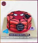 Spiderman Action Theme Cake for Boys in Lahore