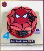 Spiderman Action Theme Cake for Boys in Lahore