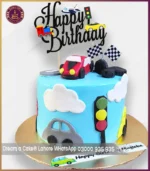 Fun Road Signal Car Lover Cake in Lahore