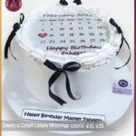 Black and White Classic Vintage Reveal Burn Away Cake in Lahore