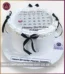 Black and White Classic Vintage Reveal Burn Away Cake in Lahore