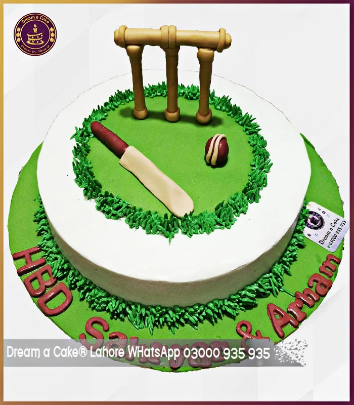 Cricket Lover Birthday Cake in Lahore - Dream a Cake