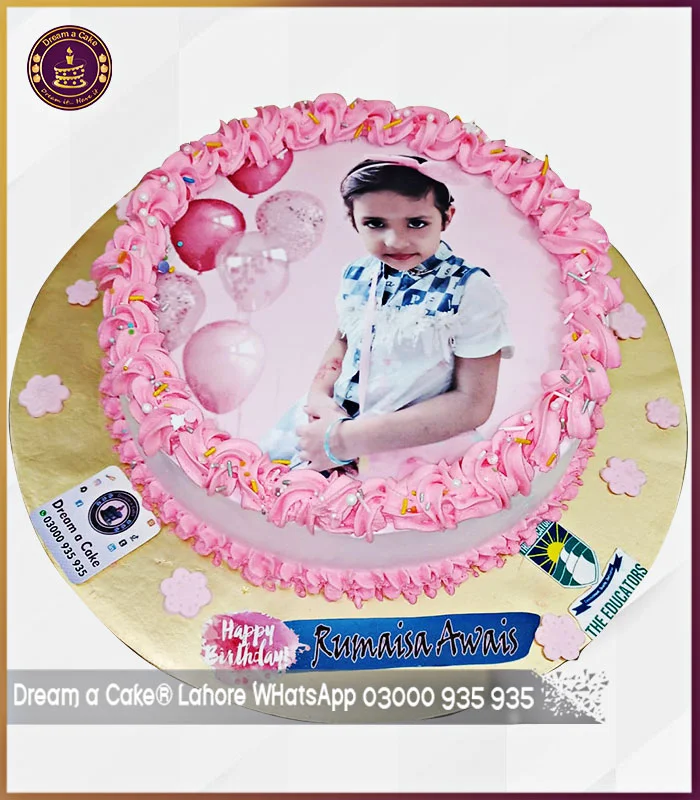 Edible Photo Cake for Daughter’s Birthday in Lahore Dream a Cake