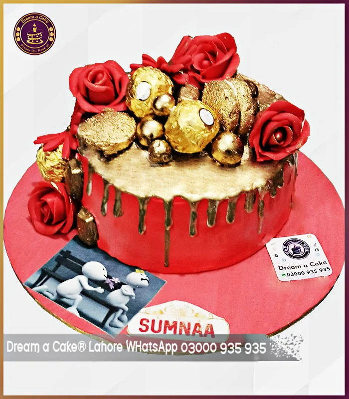 Red Color Cake to Propose Someone in Lahore