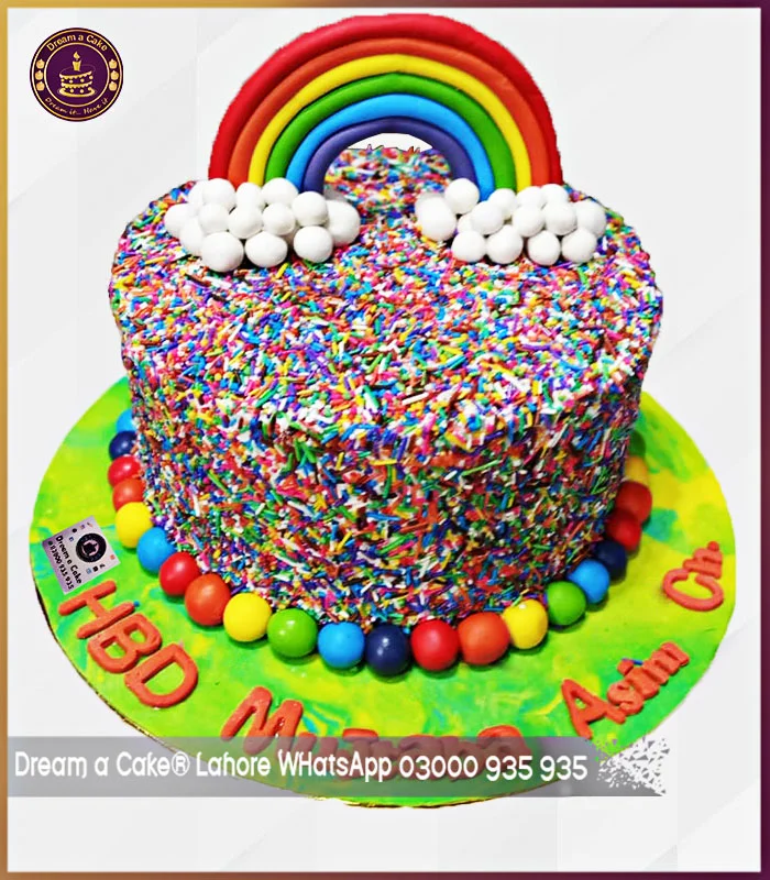 Exclusive Rainbow Sprinkles Cake in Lahore