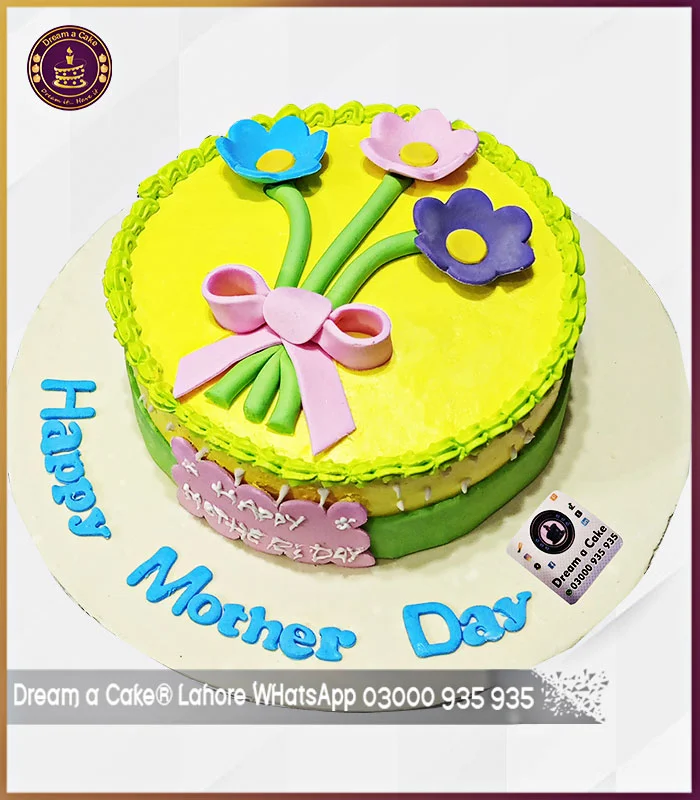 Floral Pride Cake for Mother's Day in Lahore