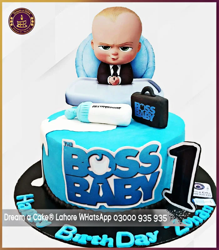 Epic First Birthday Boss Baby Cake in Lahore Dream a Cake