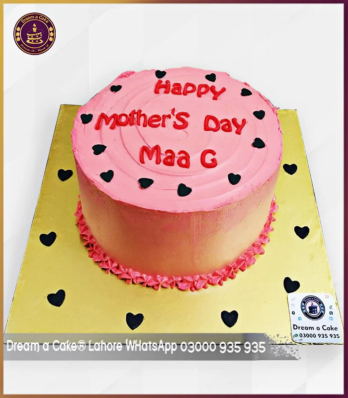 Mother's Joyful Treat Pink Mothers’ Day Cake in Lahore